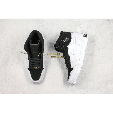 fake Air Jordan 1 Retro High "Equality" AQ7474-001 Mens Womens black/white-metallic gold Shoes replicas On Wholesale Sale Online