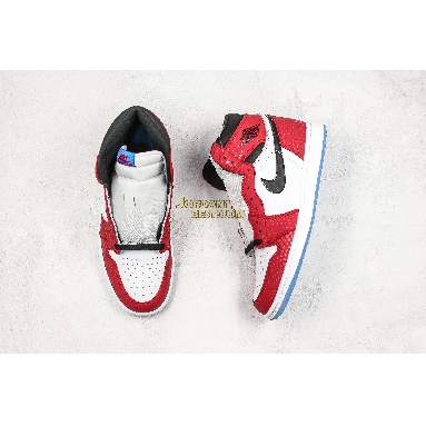 top 3 fake Air Jordan 1 Retro High OG "Origin Story" 555088-602 Mens gym red/white-photo blue-black Shoes replicas On Wholesale Sale Online
