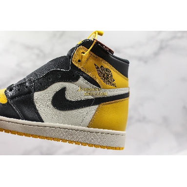 AAA Quality Air Jordan 1 Retro High OG "Yellow Toe" AR1020-700 Mens Womens black/yellow/white Shoes replicas On Wholesale Sale Online