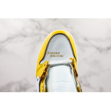 new replicas OFF-WHITE x Air Jordan 1 Retro High OG "UNC" AQ0818-149 Mens white/dark powder yellow-cone Shoes replicas On Wholesale Sale Online
