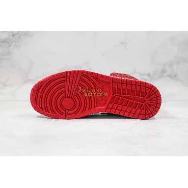 best replicas Surgeon X Air Jordan 1 "North Pole Chicago" Custom Bred CK5566-610 Mens Womens red/black Shoes