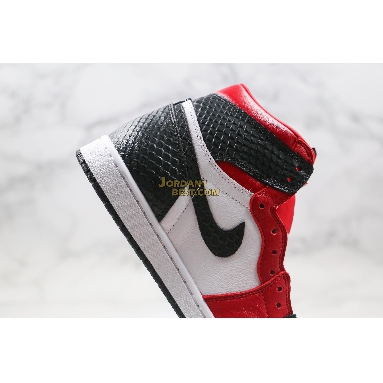fake 2020 Air Jordan 1 Retro High OG "Satin Snake" CD0461-601 Mens Womens gym red/white-black Shoes