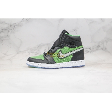 best replicas Air Jordan 1 High Zoom "Rage Green" CK6637-300 Mens fir/black/tomatillo/rage green Shoes