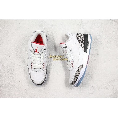 AAA Quality Air Jordan 3 Retro NRG "Free Throw Line" 923096-101 Mens white/black-fire red-cement grey Shoes
