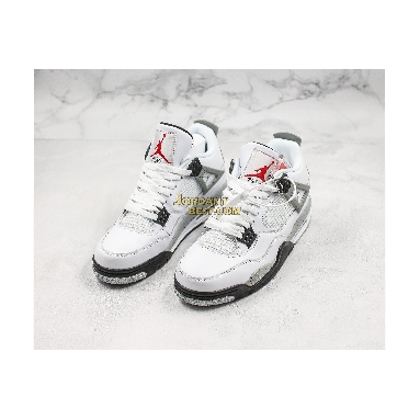 top 3 fake 2016 Air Jordan 4 Retro OG "White Cement" 840606-192 Mens white/fire red-tech grey-black Shoes