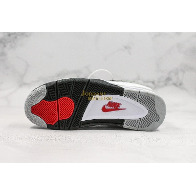 top 3 fake 2016 Air Jordan 4 Retro OG "White Cement" 840606-192 Mens white/fire red-tech grey-black Shoes