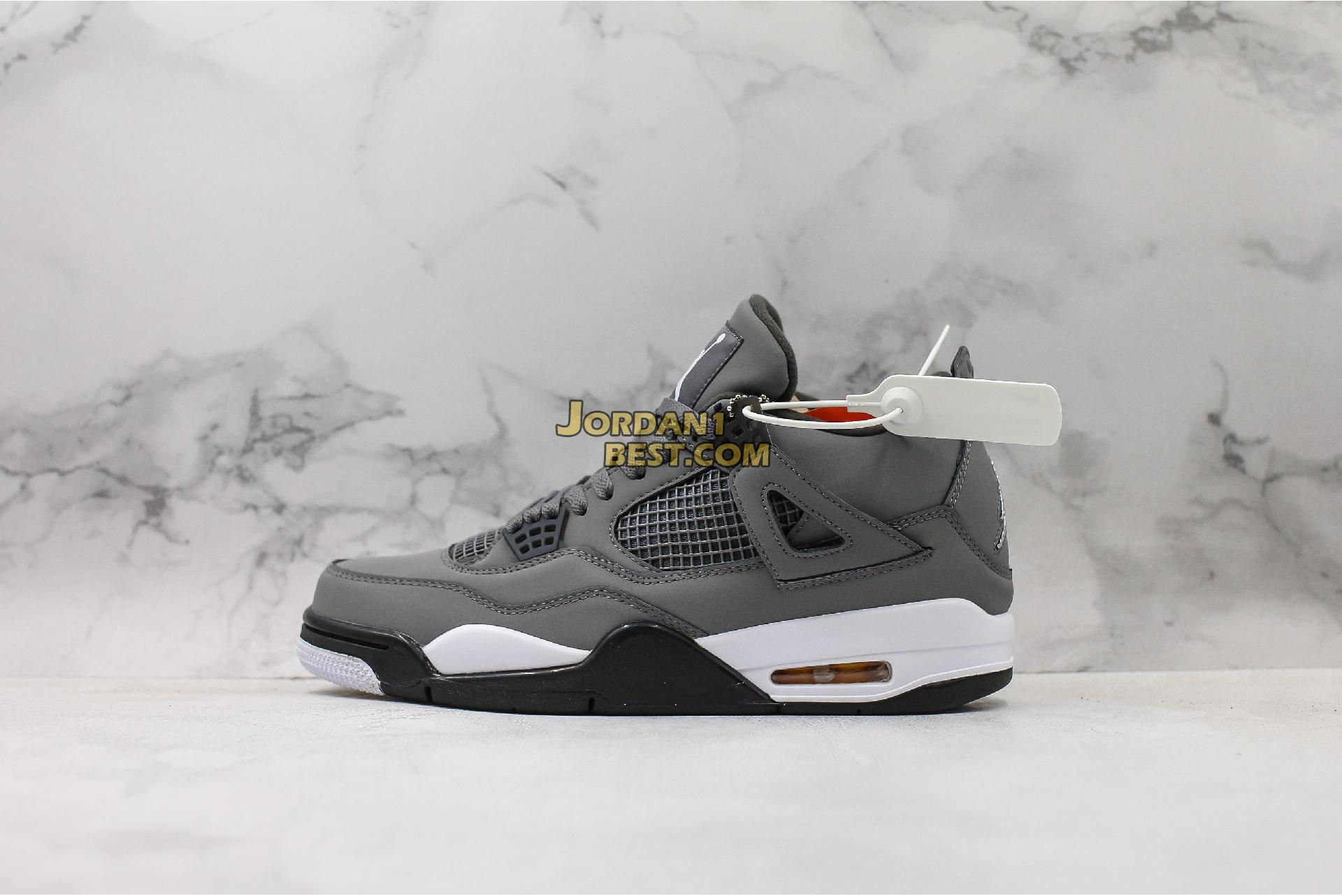 fake 2019 Air Jordan 4 Retro "Cool Grey" 308497-007 Mens cool grey/chrome-dark charcoal Shoes