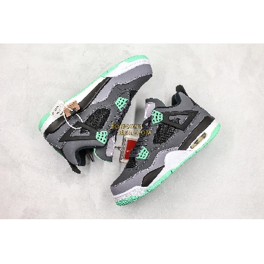 fake Air Jordan 4 Retro "Green Glow" 308497-033 Mens Womens drk grey/grn glw-cmnt grey-blk Shoes