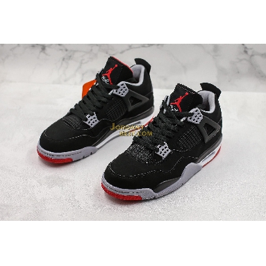 top 3 fake 2019 Air Jordan 4 Retro OG "Bred" 308497-060 Mens black/cement grey-summit white-fire red Shoes