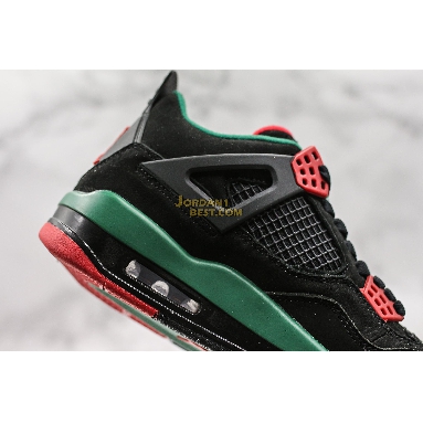 top 3 fake Air Jordan 4 Retro NRG "Do The Right Thing" AQ3816-063 Mens black/gorge green-varsity red Shoes