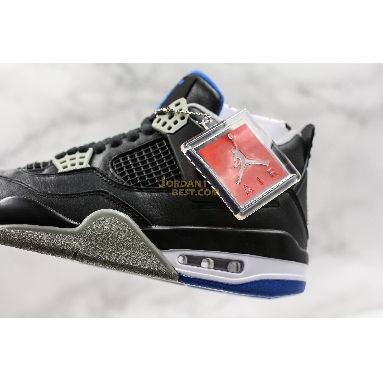 fake Air Jordan 4 Retro "Motorsports Alternate" 308497-006 Mens black/game royal-matte silver Shoes