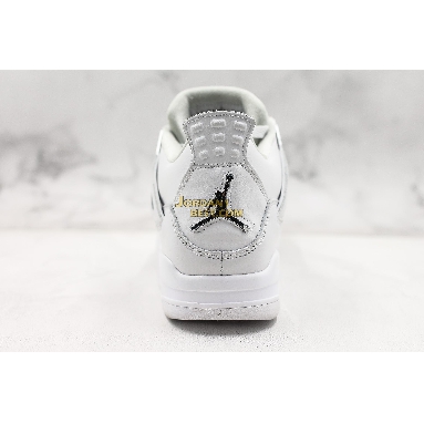 top 3 fake Air Jordan 4 Retro "Pure Money" 308497-100 Mens white/metallic silver-pure platinum Shoes