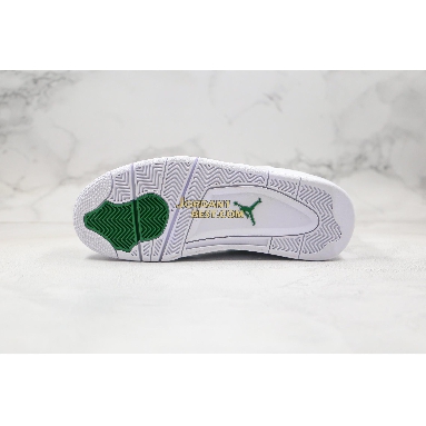 best replicas Air Jordan 4 Retro "Green Metallic" CT8527-113 Mens white/pine green-metallic silver Shoes