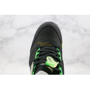 fake Air Jordan 5 "Quai 54" 255054-511 Mens Womens black/green Shoes