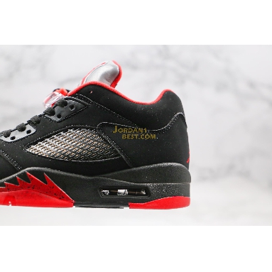 top 3 fake Air Jordan 5 Retro Low "Alternate 90" 819171-001 Mens black/gym red-metallic hematite Shoes