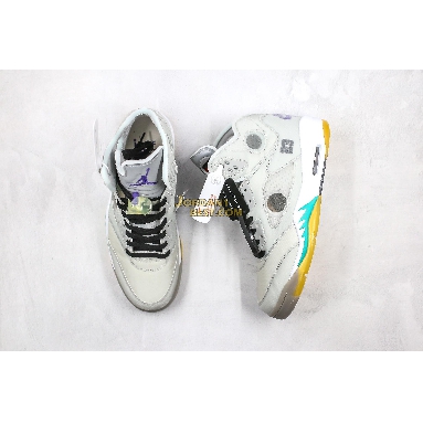 best replicas Off-White x Air Jordan 5 "Cicada Wing" CT8480-105 Mens smoky gray/white/green Shoes