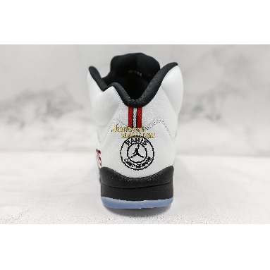 AAA Quality Paris Saint-Germain x Air Jordan 5 Retro "Friends & Family" FA18-MNJDLS-735 Mens white/black-black-challenge red Shoes