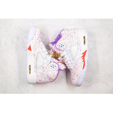 fake Air Jordan 5 Retro GG "Easter" CT1605-100 Womens white/laser crimson/voltage purple Shoes