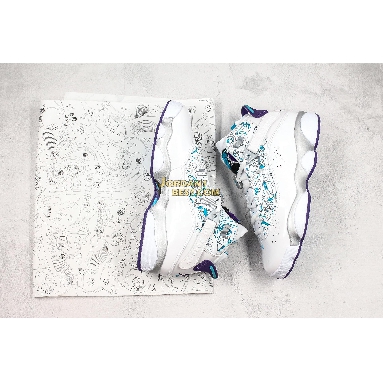 AAA Quality Air Jordan 6 Rings "Utah" 322992-153 Mens Womens white/varsity purple-teal silver Shoes