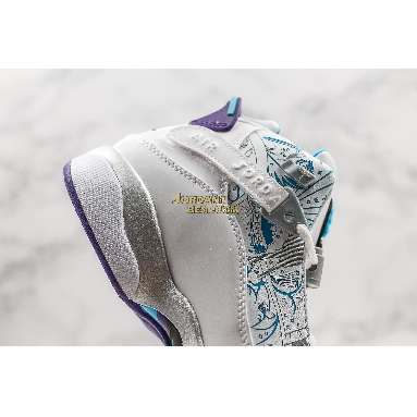 AAA Quality Air Jordan 6 Rings "Utah" 322992-153 Mens Womens white/varsity purple-teal silver Shoes