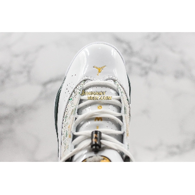 top 3 fake Air Jordan 6 Rings "Seattle" 322992-102 Mens Womens white/green-yellow Shoes