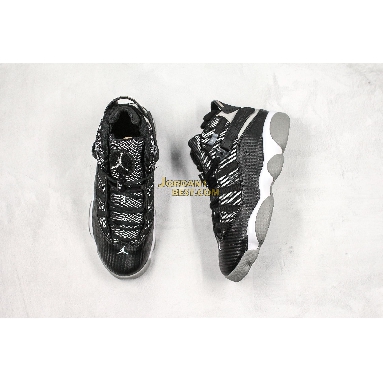 best replicas Air Jordan 6 Rings "Carbon Fiber" 322992-004 Mens black/medium grey-white Shoes