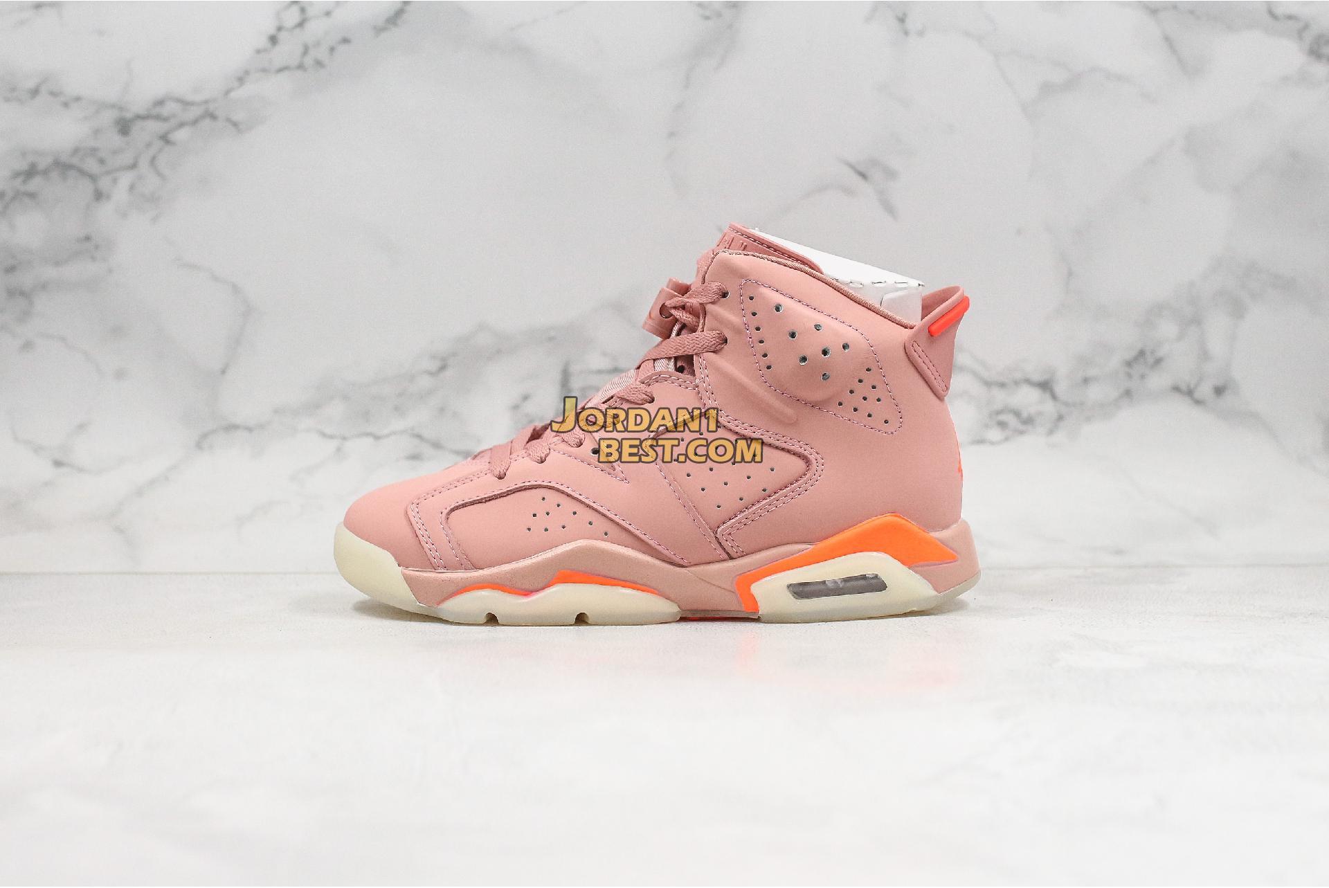 best replicas Aleali May x Air Jordan 6 Retro "Millennial Pink" CI0550-600 Mens Womens rust pink/bright crimson Shoes