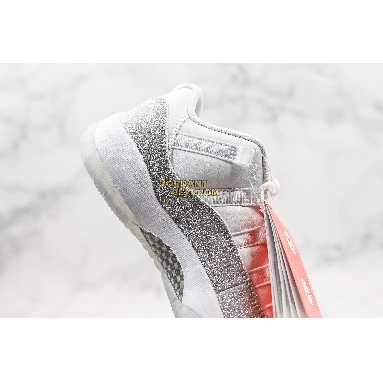 new replicas Air Jordan 11 "Metallic Silver" AH0715-100 Womens white/metallic silver-metallic silver Shoes