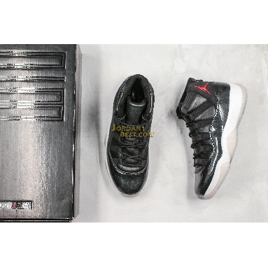 new replicas Air Jordan 11 Retro "72-10" 378037-002 Mens black/gym red white-anthracite Shoes