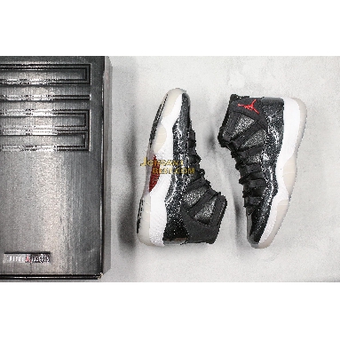 new replicas Air Jordan 11 Retro "72-10" 378037-002 Mens black/gym red white-anthracite Shoes