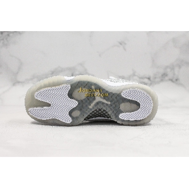 AAA Quality Air Jordan 11 Retro "Vast Grey" AR0715-100 Mens Womens white/metallic silver-vast grey Shoes