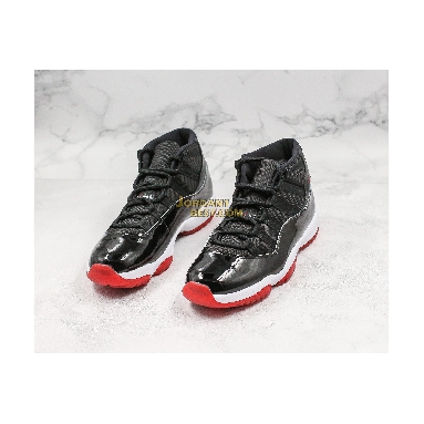 new replicas 2019 Air Jordan 11 Retro "Bred" 378037-061 Mens black/white/varsity red Shoes