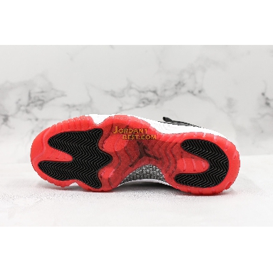 new replicas Air Jordan 11 Retro Low "Bred" 528895-012 Mens black/true red-white Shoes