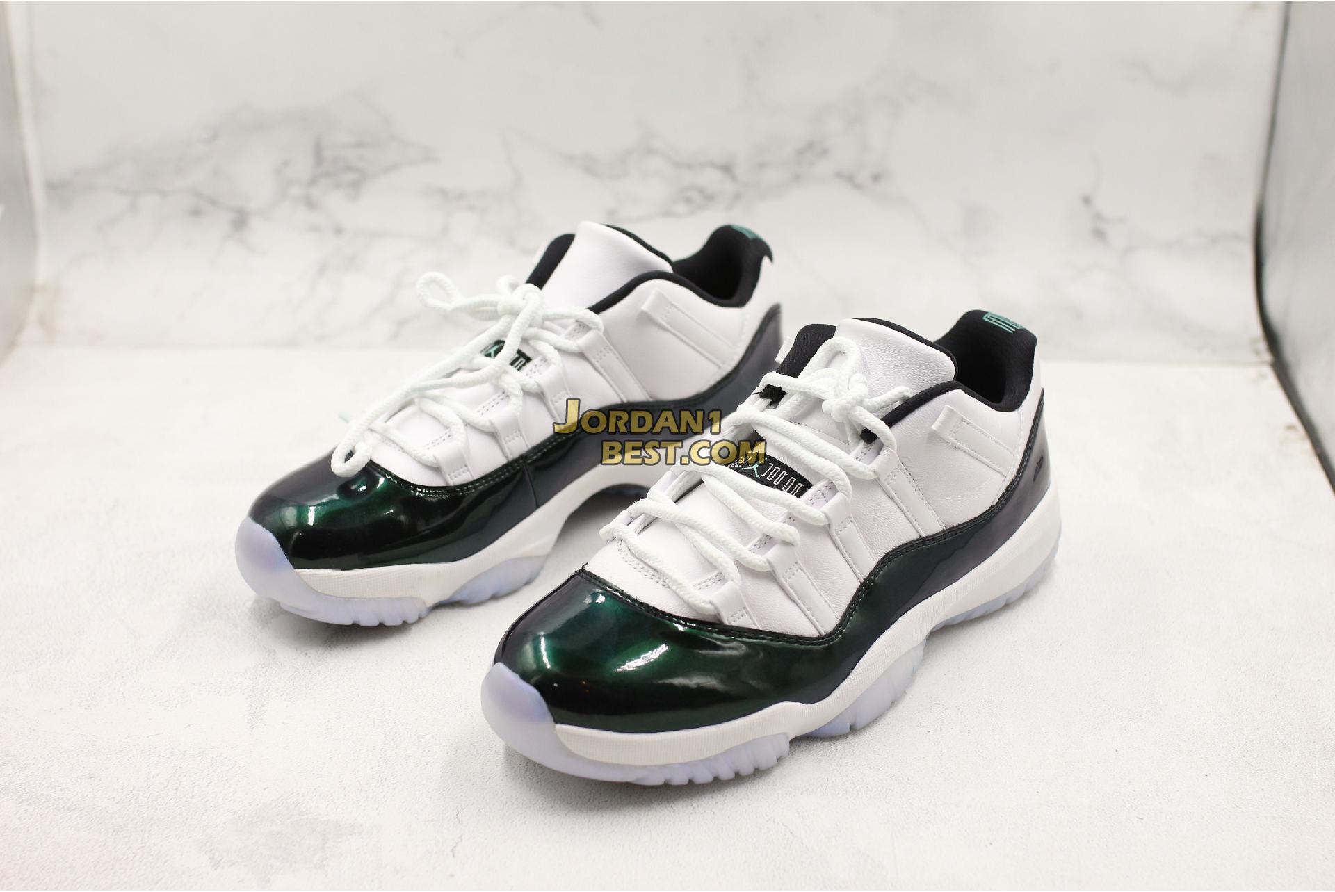 Air Jordan 11 Retro Low "Emerald" 528895-145 Mens
