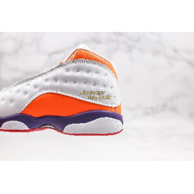 new replicas Air Jordan 13 Retro GS "Playground" CV0785-158 Womens white/black-court purple-total orange Shoes