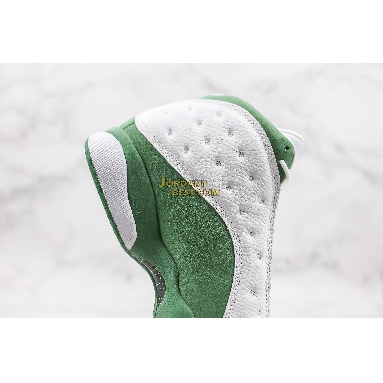 new replicas Air Jordan 13 Retro "Lucky Green" DB6537-113 Mens white/black-lucky green Shoes