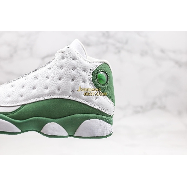 new replicas Air Jordan 13 Retro "Lucky Green" DB6537-113 Mens white/black-lucky green Shoes