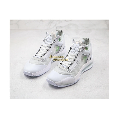 top 3 fake Air Jordan 34 Low PF "Pure Money" CU3475-100 Mens white/pure platinum/electric green/metallic silver Shoes