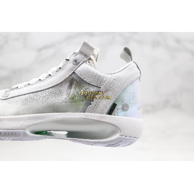 top 3 fake Air Jordan 34 Low PF "Pure Money" CU3475-100 Mens white/pure platinum/electric green/metallic silver Shoes