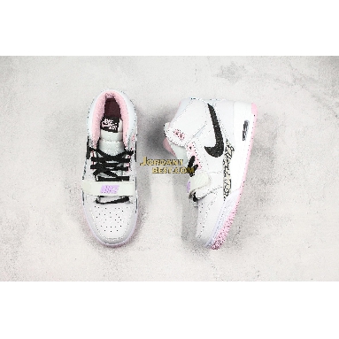 new replicas Air Jordan Legacy 312 GS "White Black Pink Foam" AT4040-106 Womens white/black-pink foam Shoes